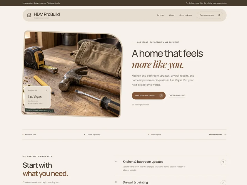 Handyman Geno | HDM PROBUILD website design