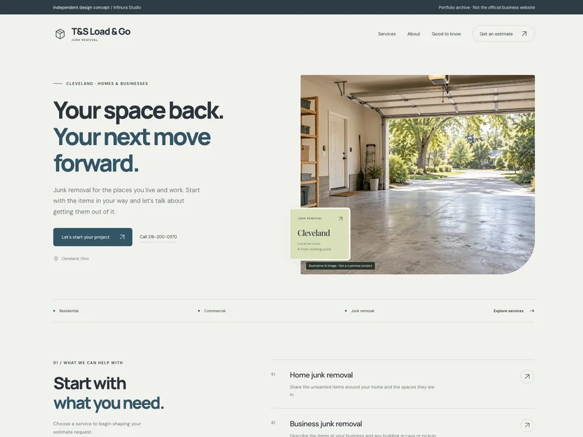 T&S Load & Go website design