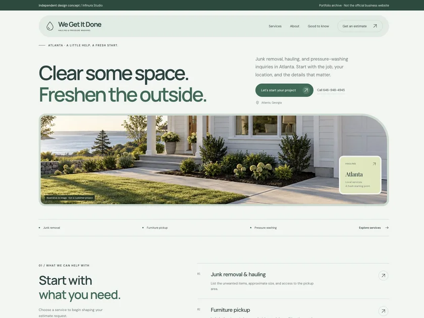 We Get It Done website design